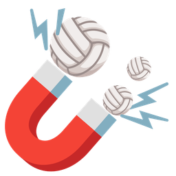 Magnet and Volleyball
