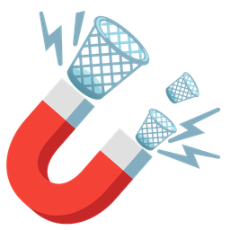 Magnet and Wastebasket