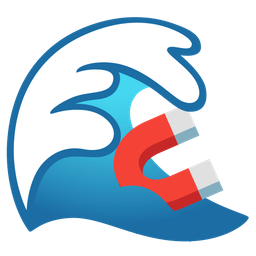 Magnet and Water wave