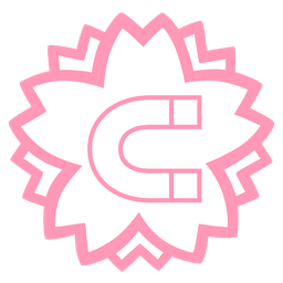 Magnet and White flower