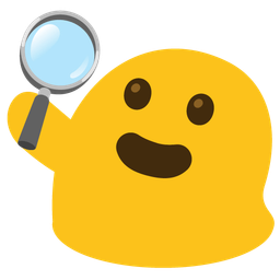 magnifying glass tilted right and magic wand