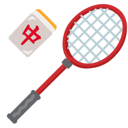 mahjong red dragon and badminton