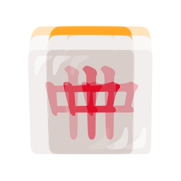 mahjong red dragon and beating heart