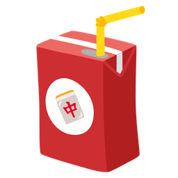 mahjong red dragon and beverage box