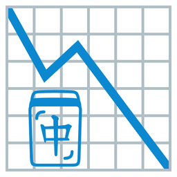 mahjong red dragon and chart decreasing