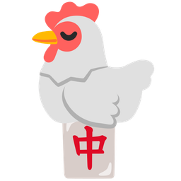 mahjong red dragon and chicken