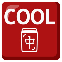 mahjong red dragon and COOL button