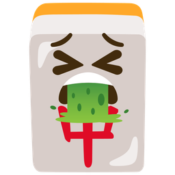 mahjong red dragon and face vomiting