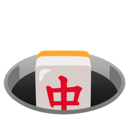 mahjong red dragon and hole