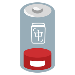 mahjong red dragon and low battery