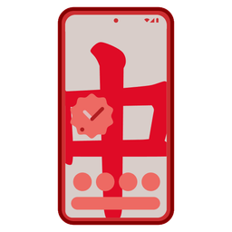 mahjong red dragon and mobile phone