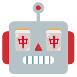 mahjong red dragon and robot