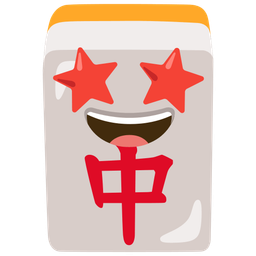 Mahjong red dragon and Star-struck