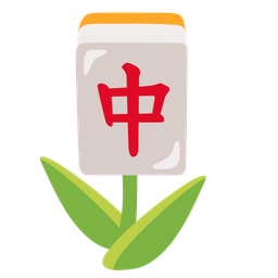 mahjong red dragon and tulip