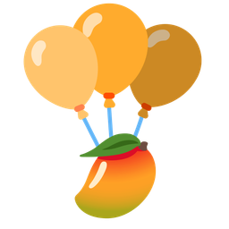 mango and balloon