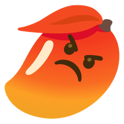 mango and enraged face