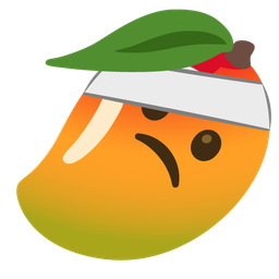 mango and face with head-bandage