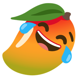 Mango and Face with tears of joy
