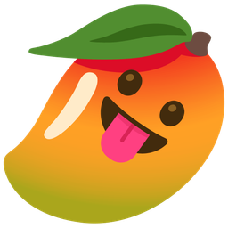 Mango and Face with tongue