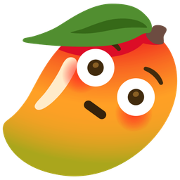 mango and flushed face