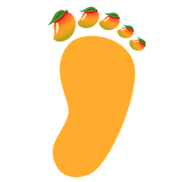 mango and footprints