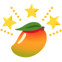 mango and glowing star