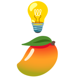 mango and light bulb