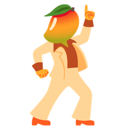 mango and mirror ball