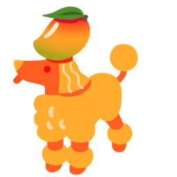 mango and poodle
