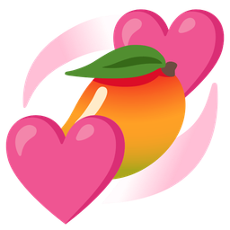 mango and revolving hearts