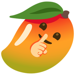 mango and shushing face