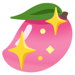 mango and sparkling heart