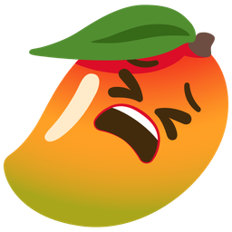 mango and tired face