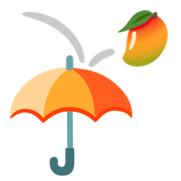 mango and umbrella