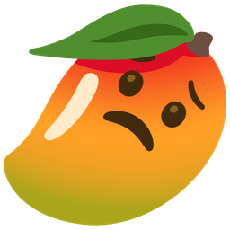 mango and worried face