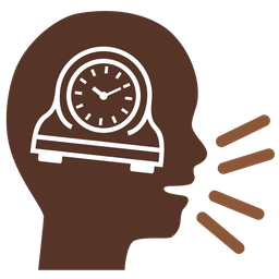 mantelpiece clock and busts in silhouette