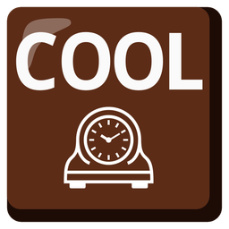 mantelpiece clock and COOL button