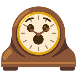 mantelpiece clock and hushed face