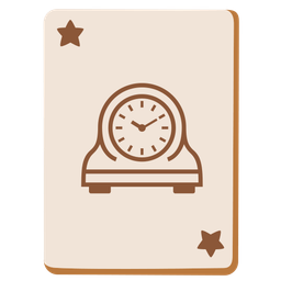 mantelpiece clock and joker