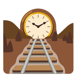 mantelpiece clock and locomotive