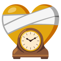 mantelpiece clock and mending heart