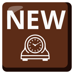 mantelpiece clock and NEW button