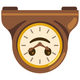 Mantelpiece clock and Upside-down face