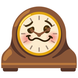 mantelpiece clock and woozy face