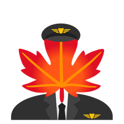 maple leaf and airplane