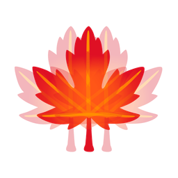 maple leaf and beating heart