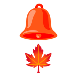 maple leaf and bell