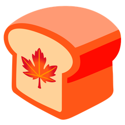 maple leaf and bread
