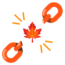 maple leaf and chains