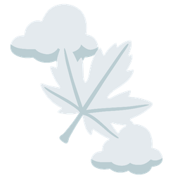 maple leaf and cloud